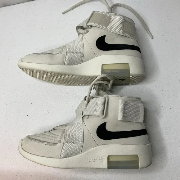 Nike Air x Fear Of God 1 Raid Light Bone Sneakers Shoes AT8087-001 Men Sz 5‎